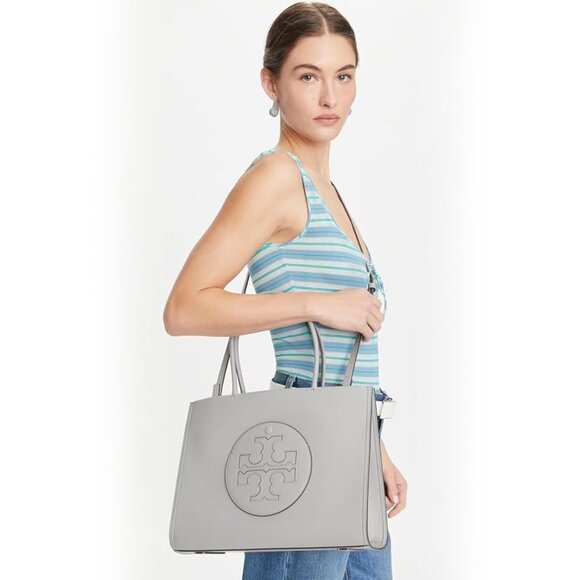 Tory Burch Small Ella Bio Tote – Gray - Picture 5 of 11